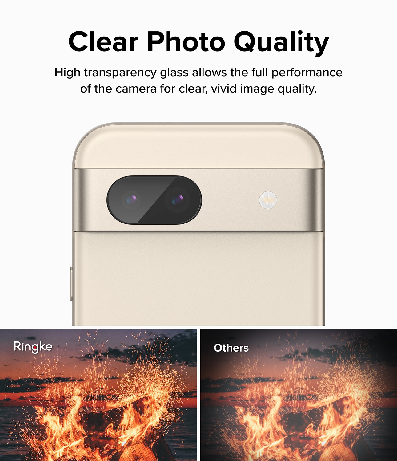 Camera Protector Glass Google Pixel 8a (3-pack)