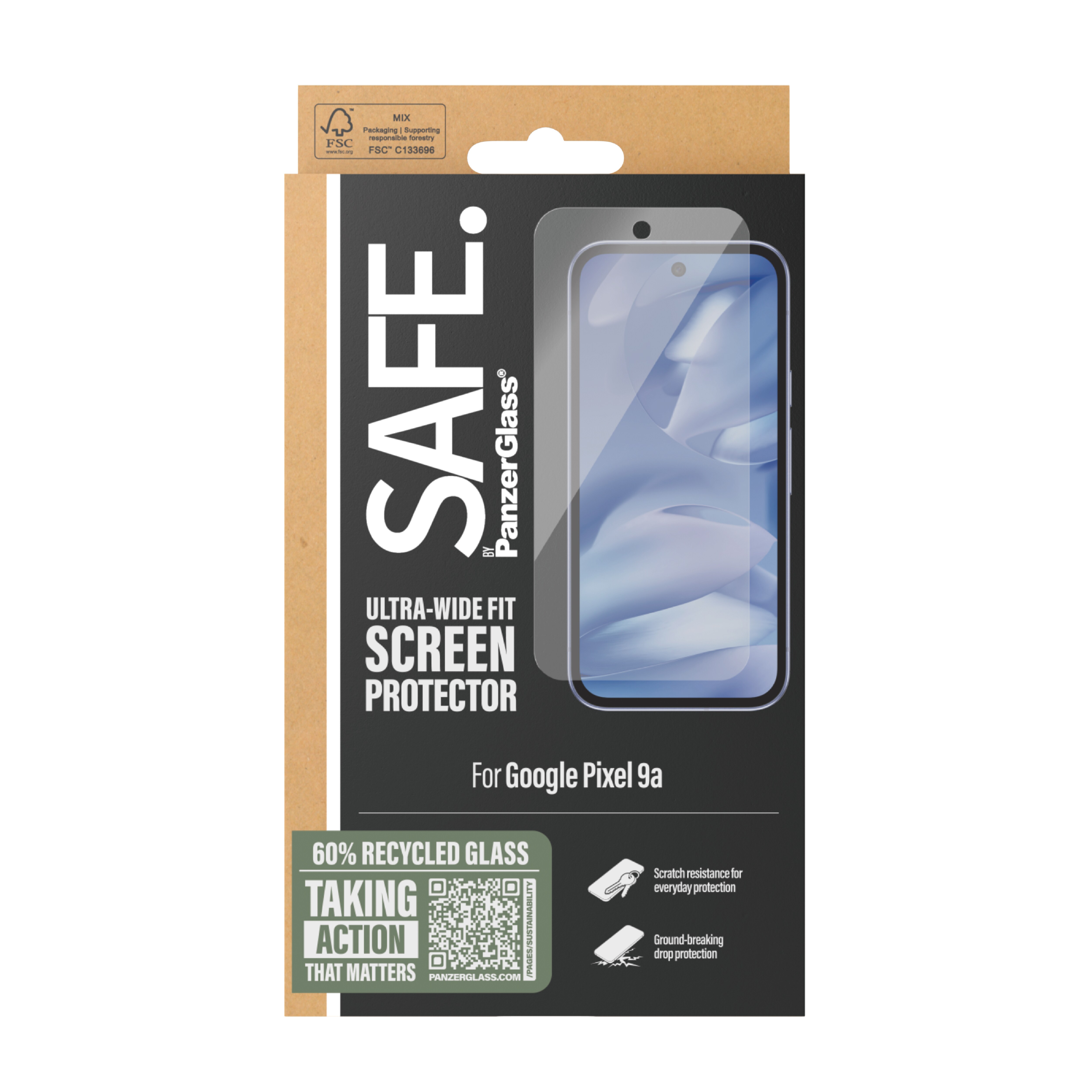 Google Pixel 9a Screen Protector Ultra Wide Fit