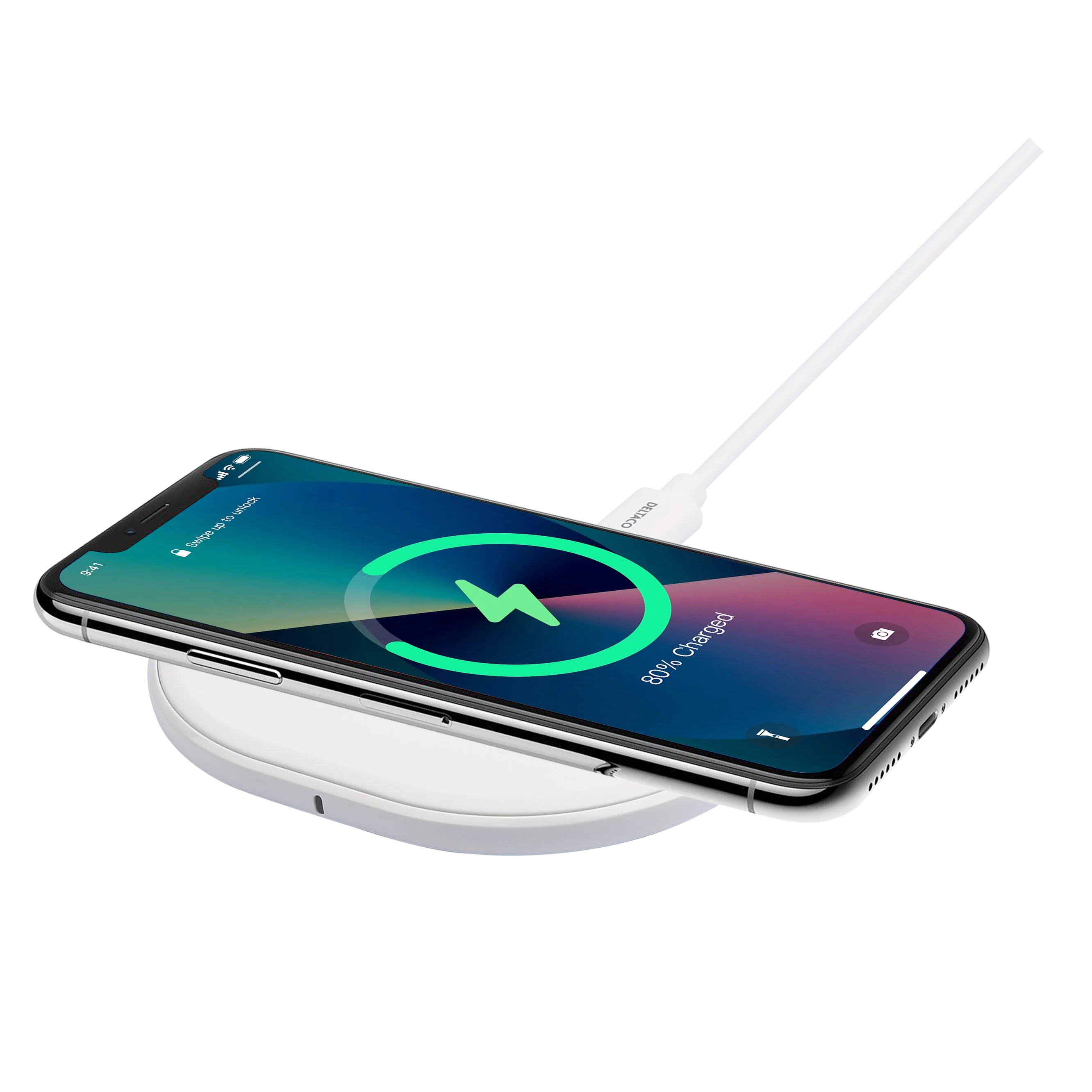 10W Wireless Qi Charging Pad valkoinen