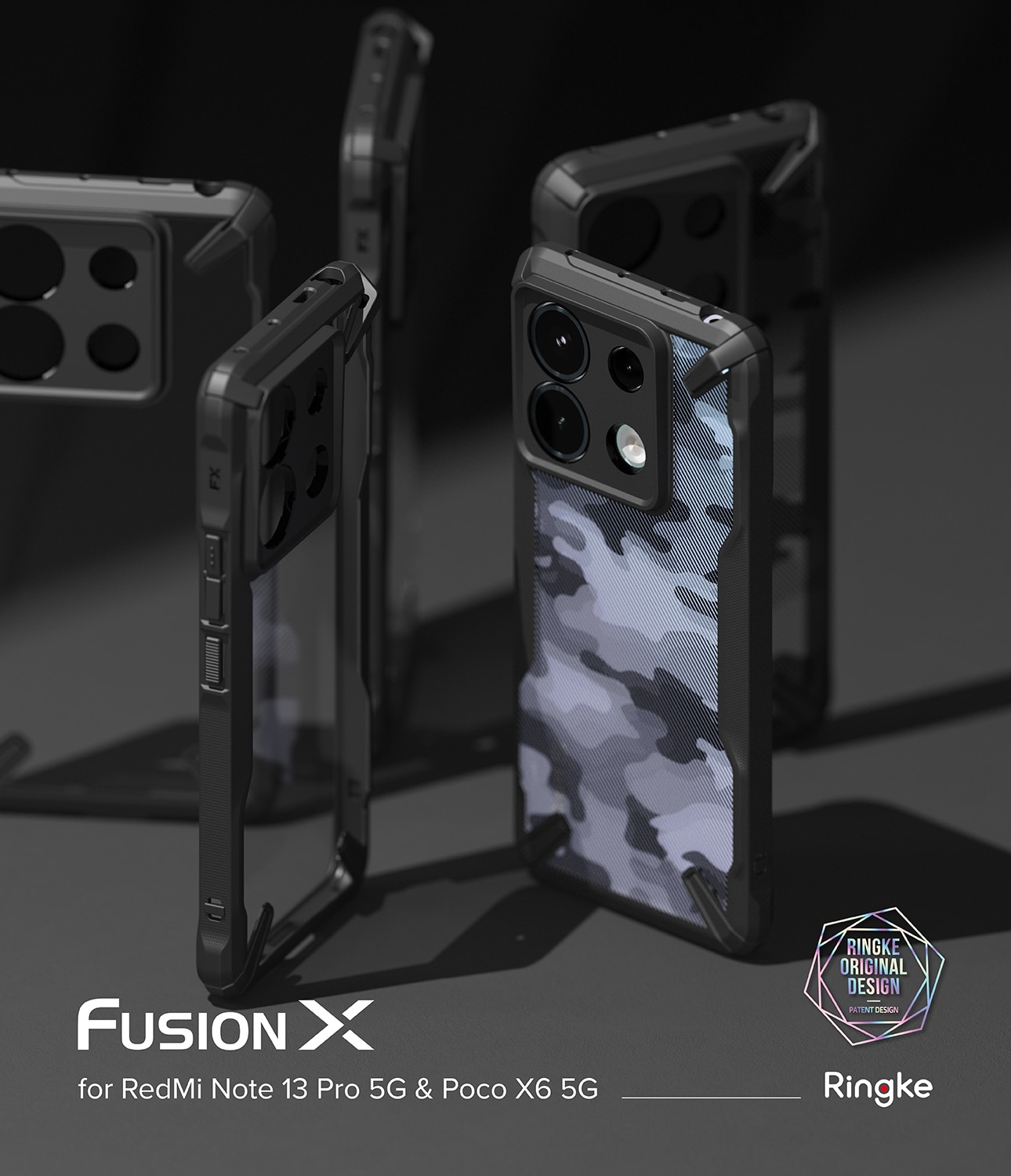 Fusion X Case Xiaomi Redmi Note 13 Pro musta
