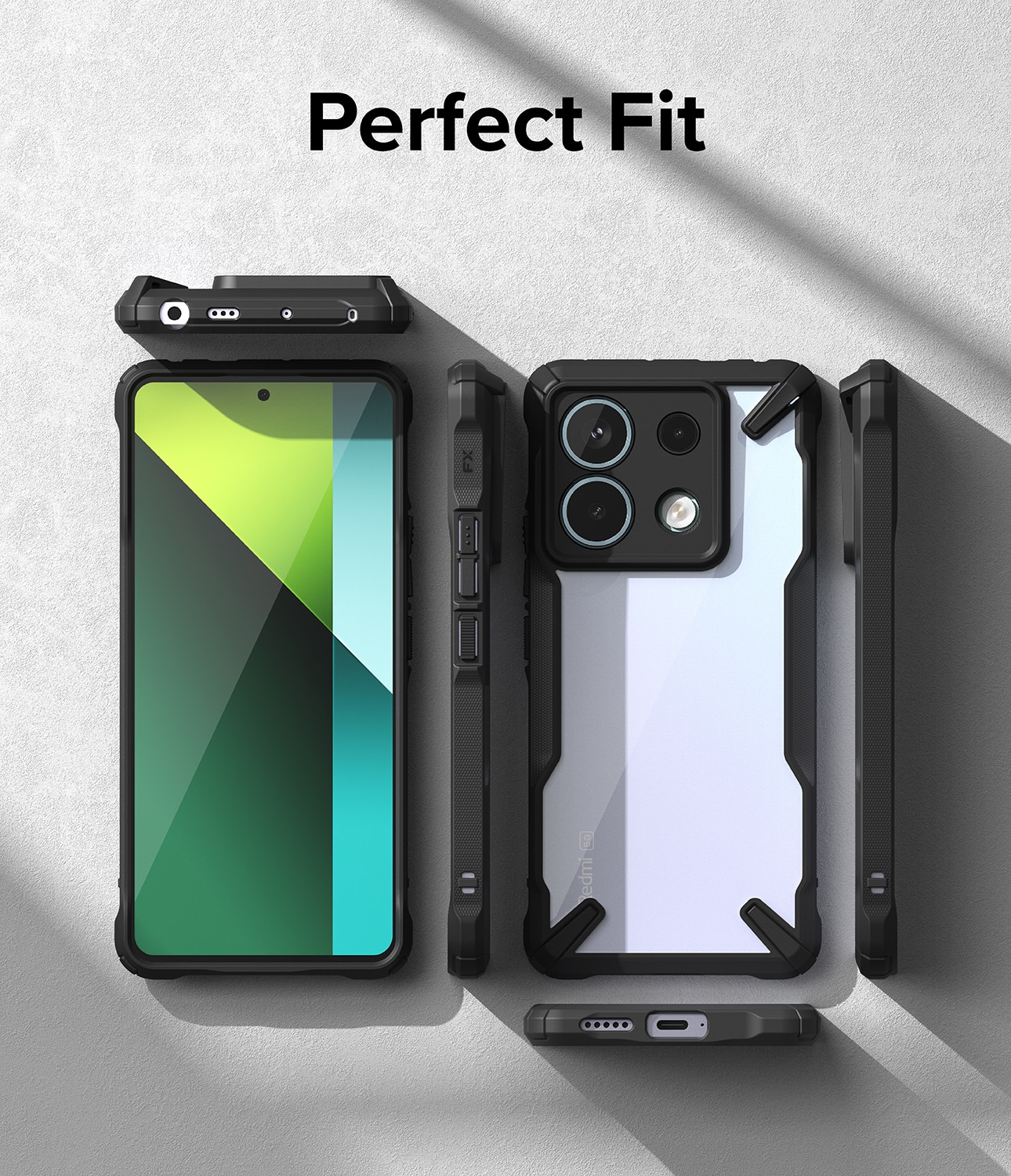 Fusion X Case Xiaomi Redmi Note 13 Pro musta