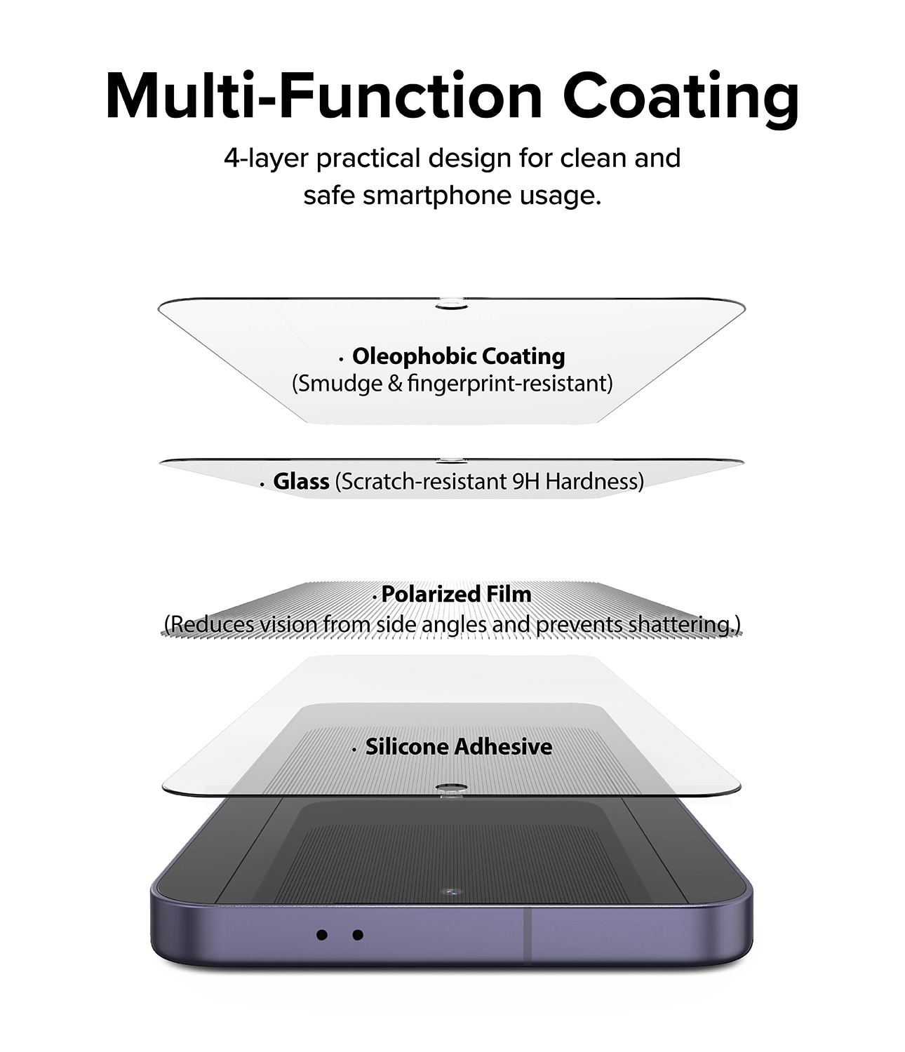 Easy Slide Privacy Glass (2-pack) Samsung Galaxy S24 Plus