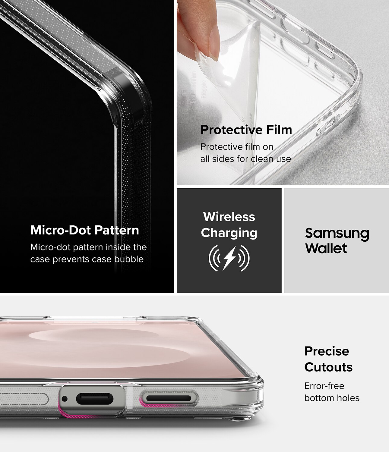 Fusion Case Samsung Galaxy S25 Edge Clear