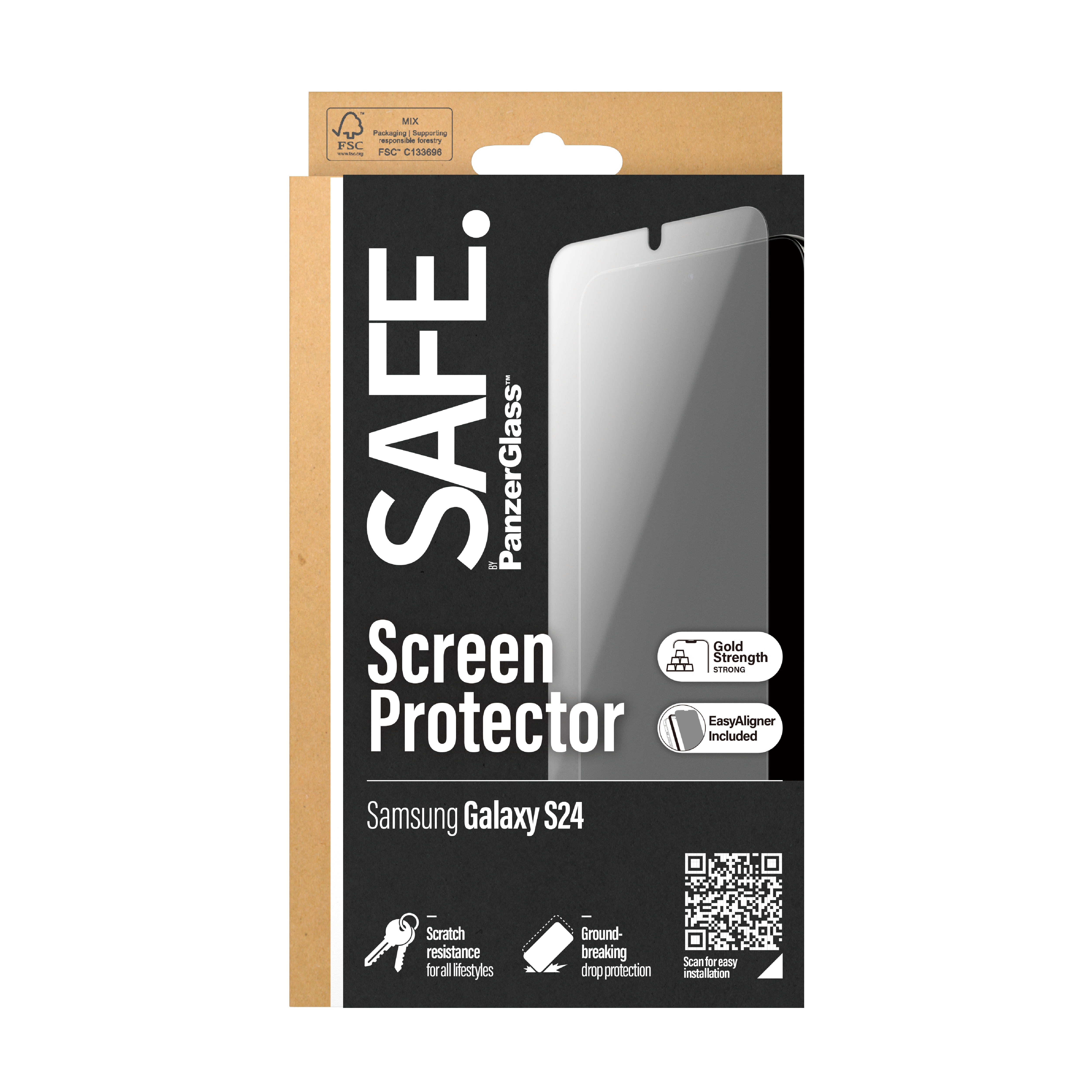 Samsung Galaxy S24 Screen Protector Ultra Wide Fit (with EasyAligner)