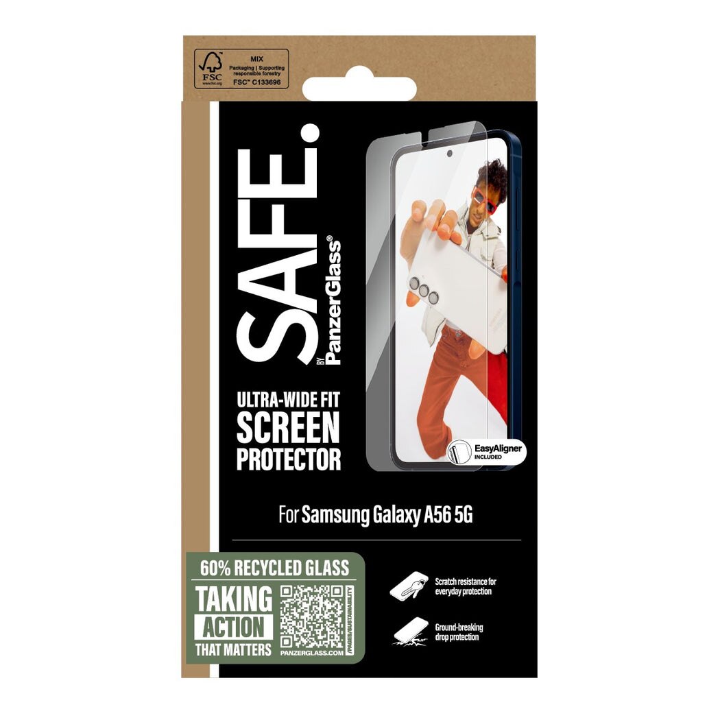 Samsung Galaxy A56 Screen Protector Ultra Wide Fit (with EasyAligner)