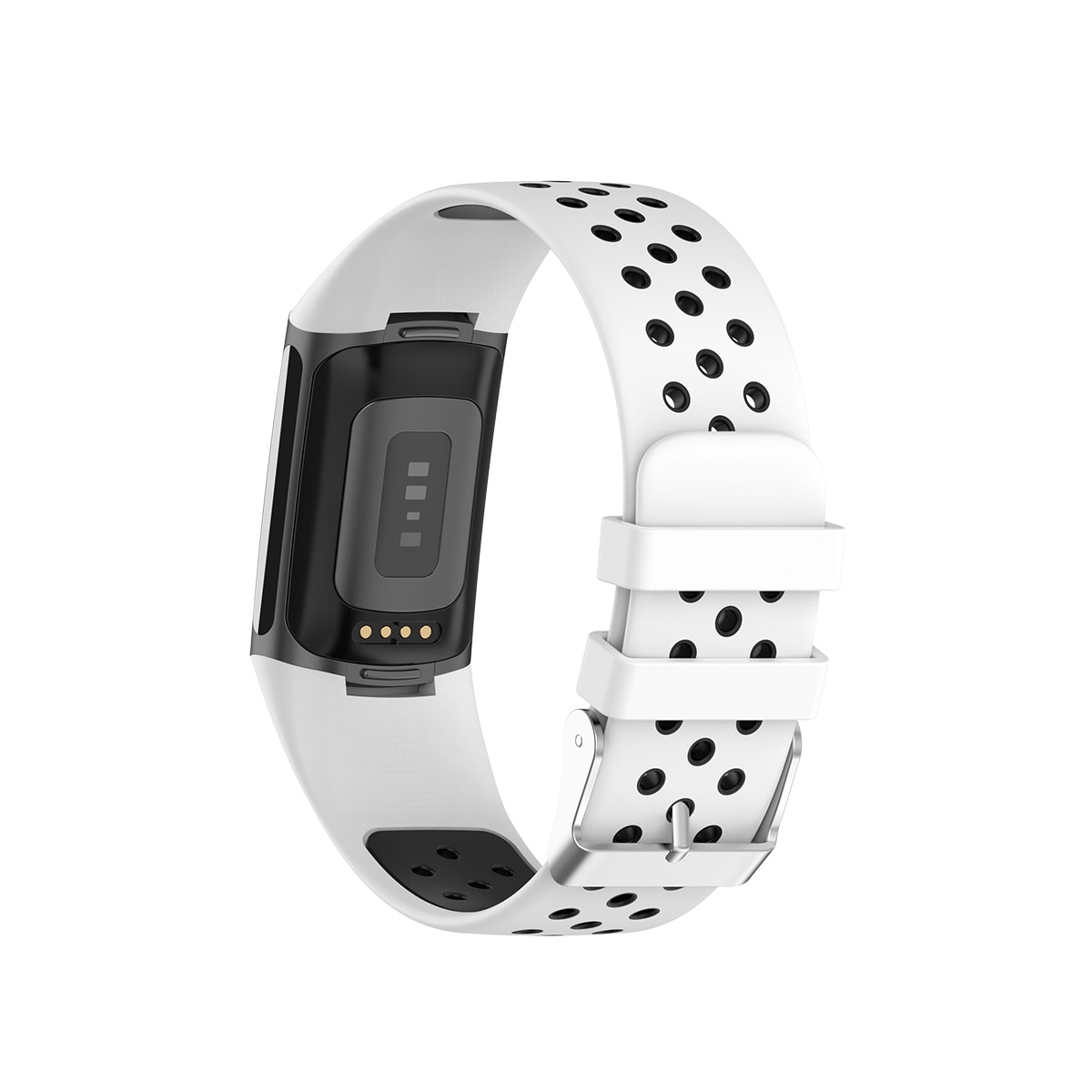 Silikoniranneke Urheilu Fitbit Charge 6 valkoinen