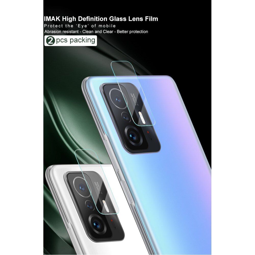 2-pack Panssarilasi Kameran Linssinsuoja Xiaomi 11T/11T Pro