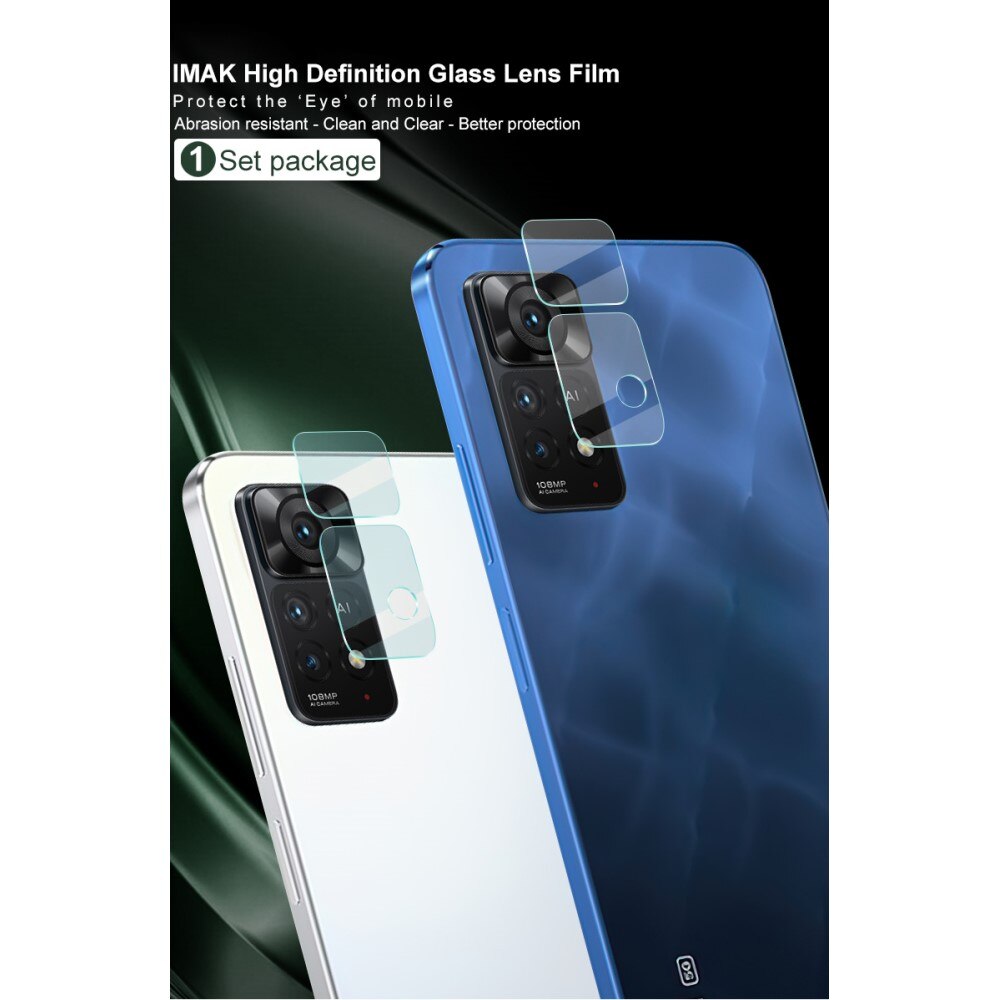 2-pack Panssarilasi Kameran Linssinsuoja Xiaomi Redmi Note 11 Pro Kirkas