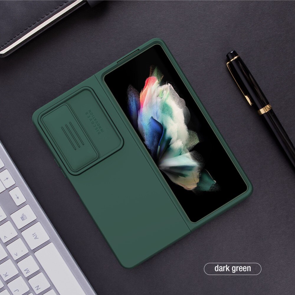 Soft CamShield Kuori Galaxy Z Fold 4 vihreä