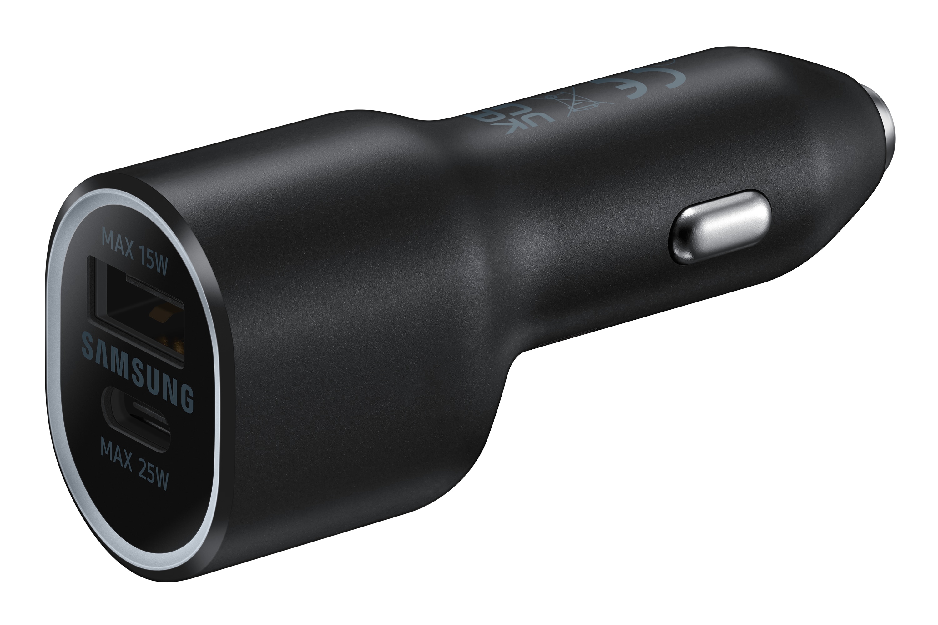 Car Charger Duo USB-C + USB-A 40W musta