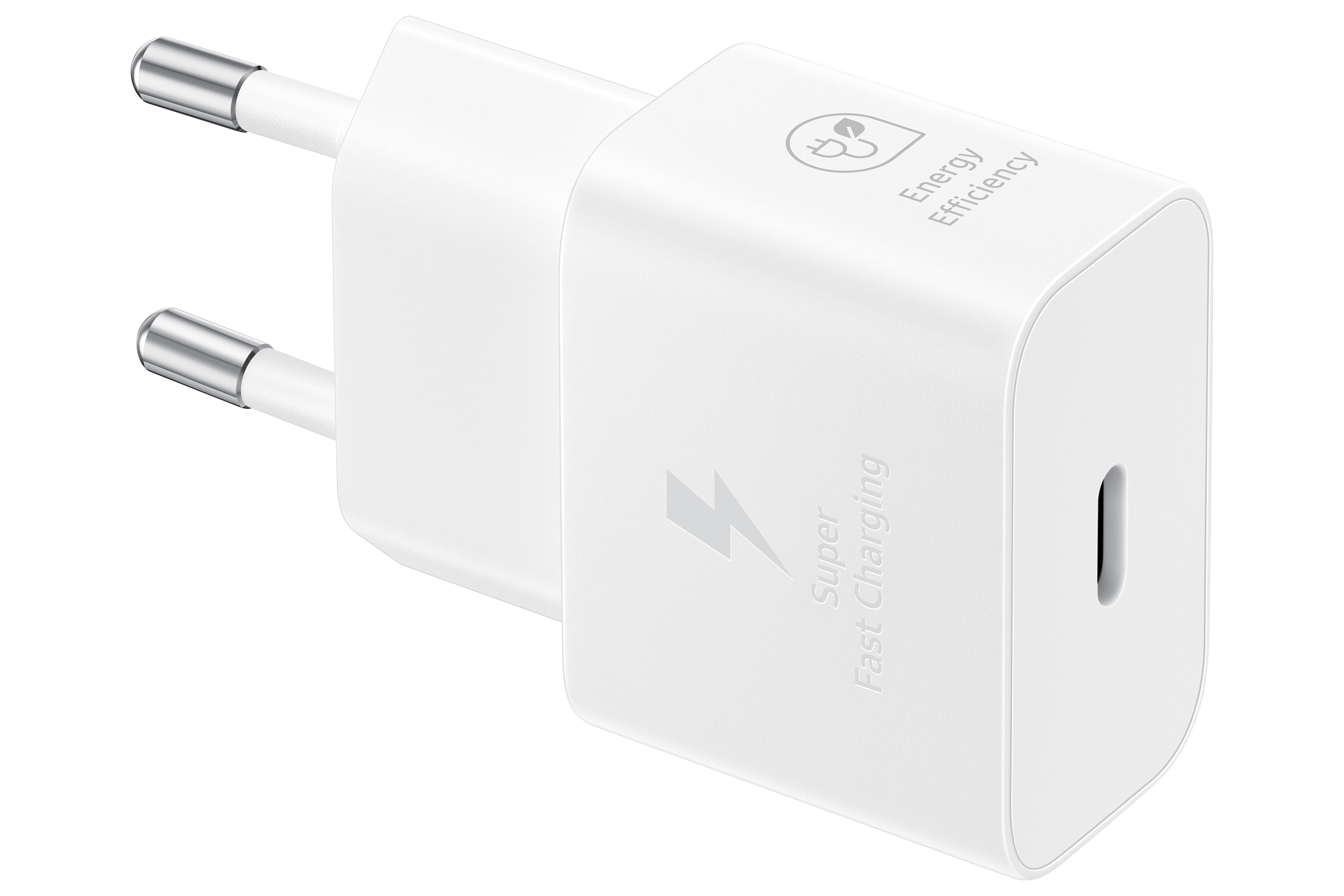 Power Seinälaturi Fast Charge 25W PD USB-C valkoinen