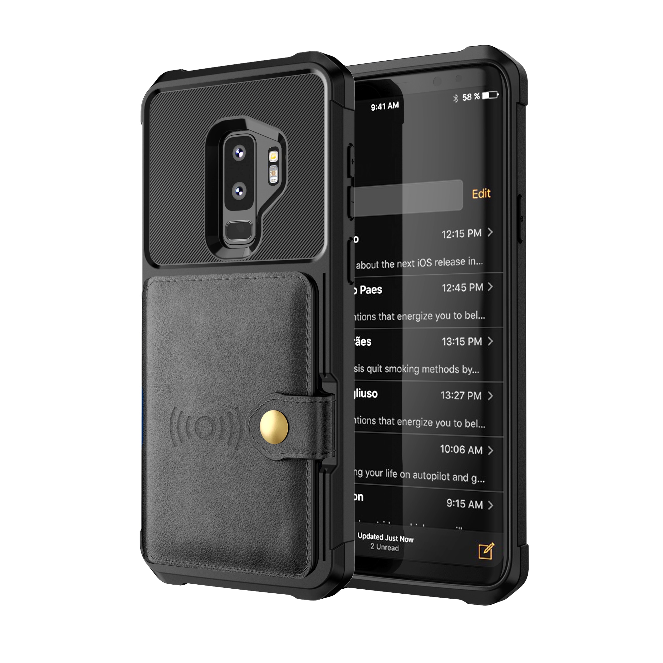 Tough Multi-slot Case Samsung Galaxy S9 Plus musta