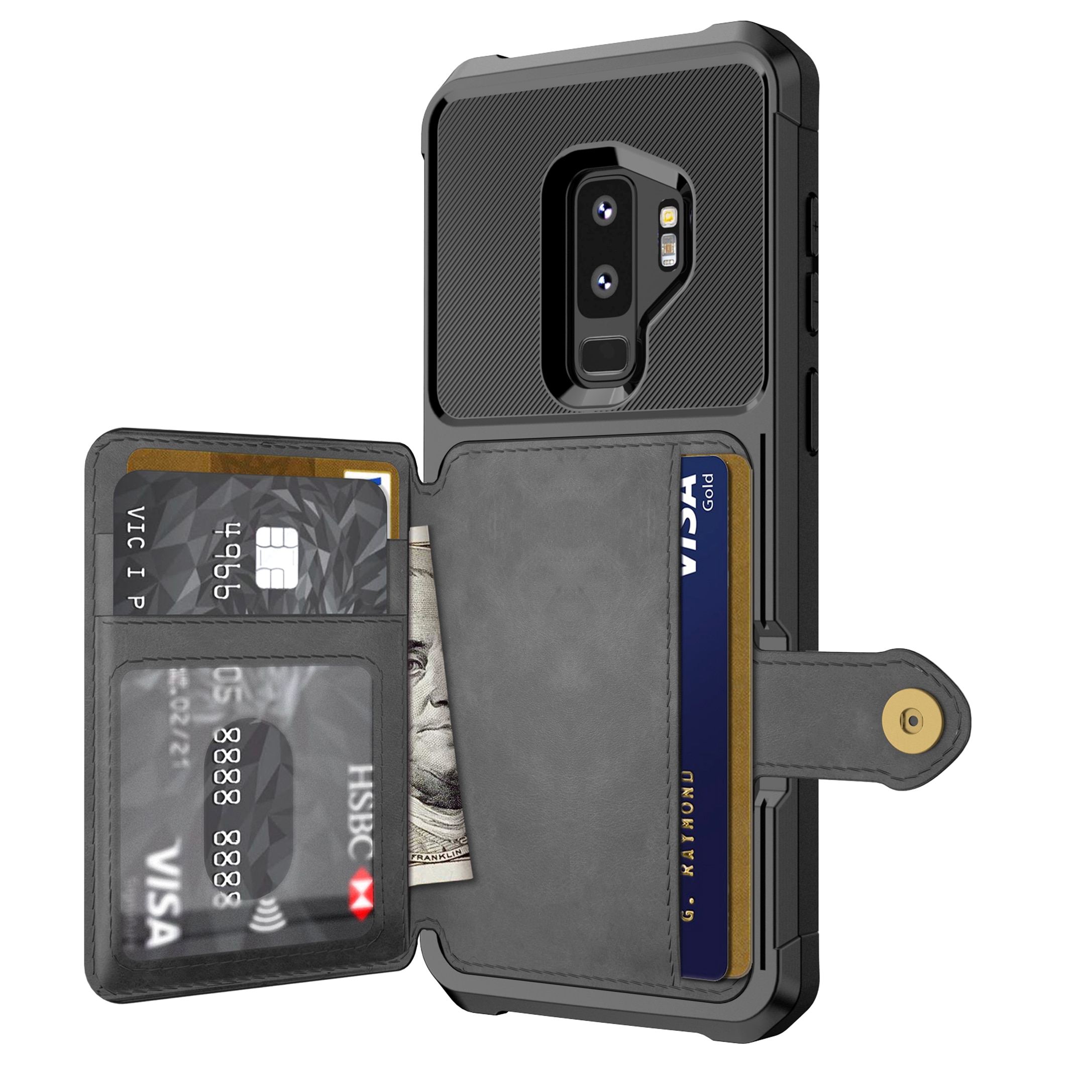 Tough Multi-slot Case Samsung Galaxy S9 Plus musta