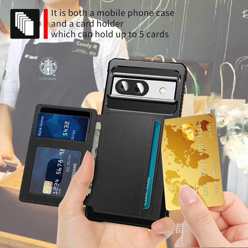 Tough Multi-slot Case Google Pixel 8a Musta