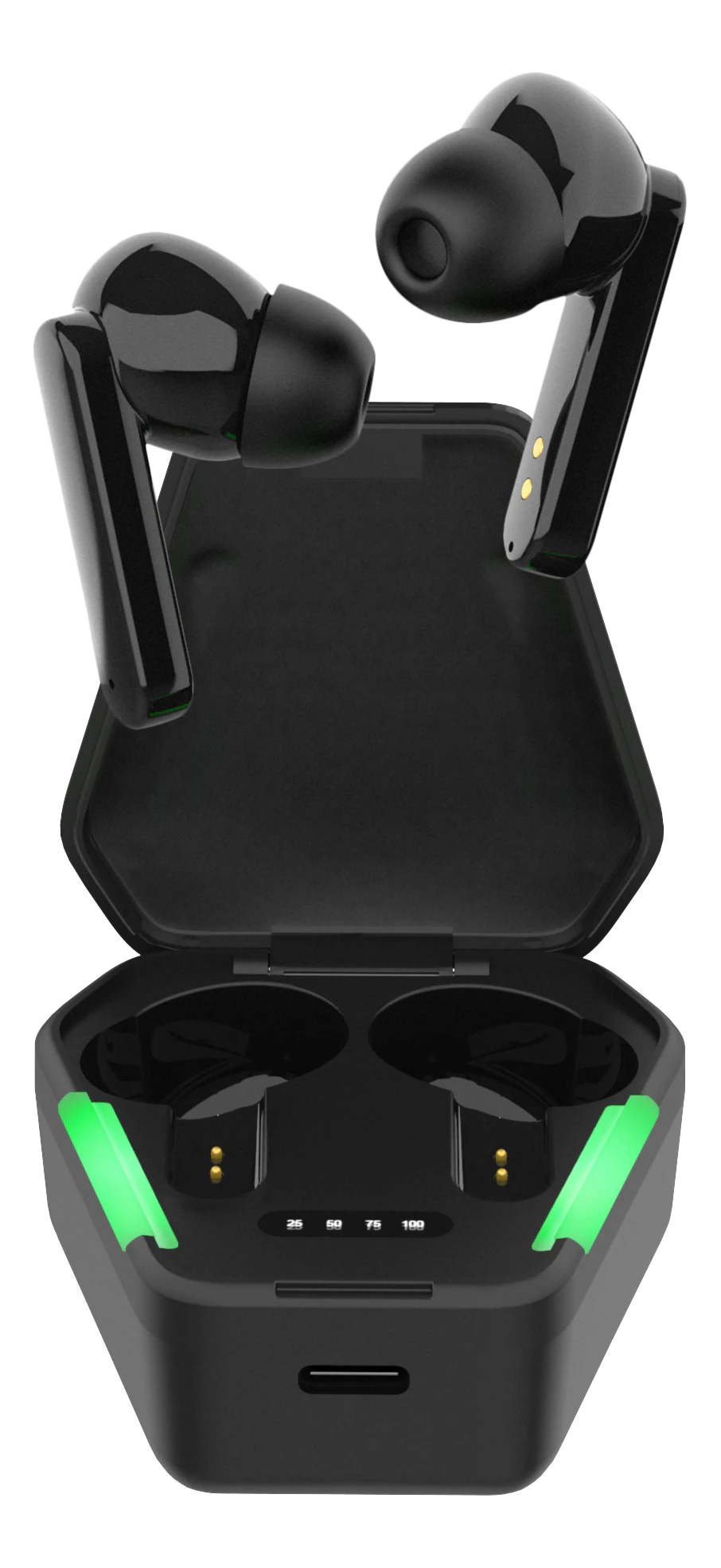 Gaming langattomat True Wireless Stereo in-ear kuulokkeet, musta