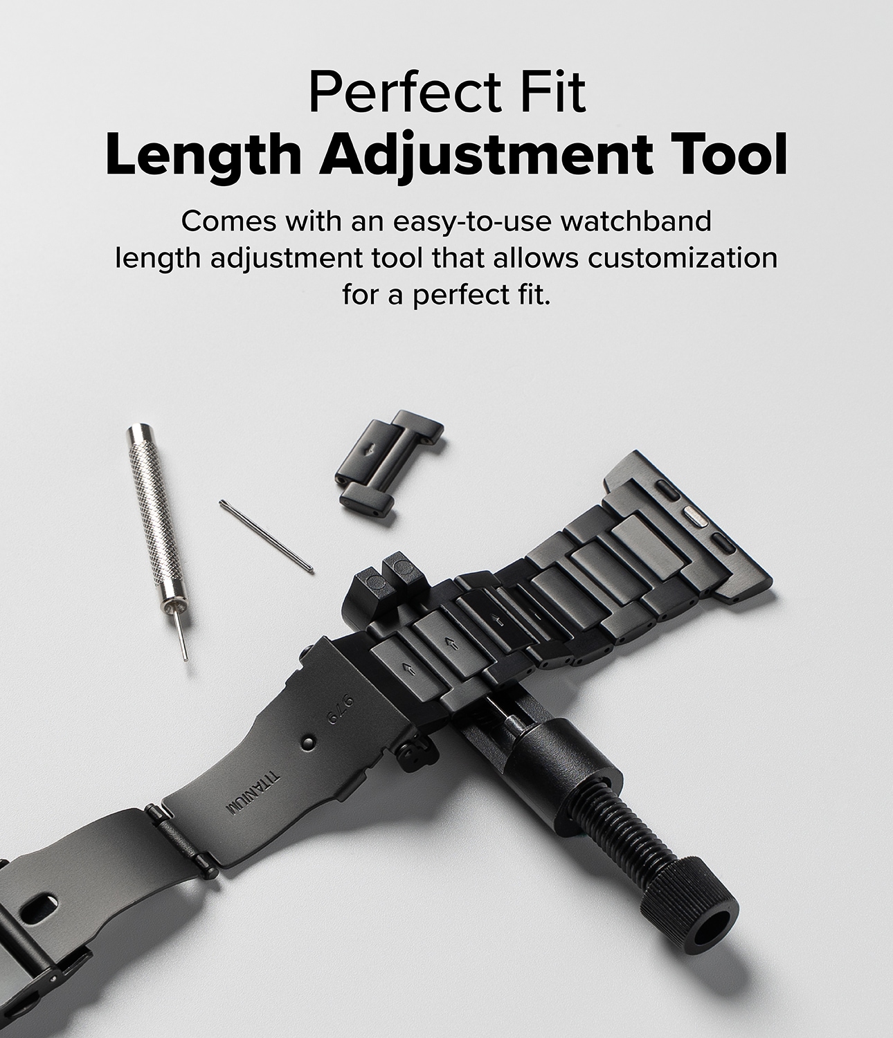 Titanium One Rannekoru Apple Watch SE 3 44mm Black