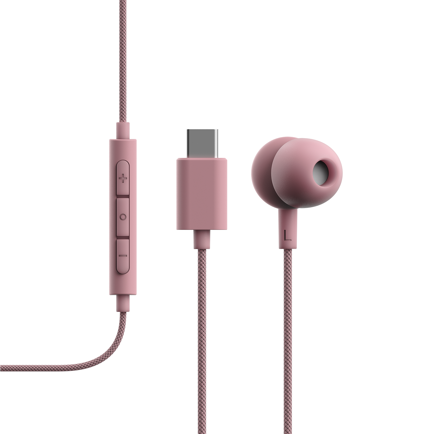 V3 Langalliset kuulokkeet USB-C Vaaleanpunainen