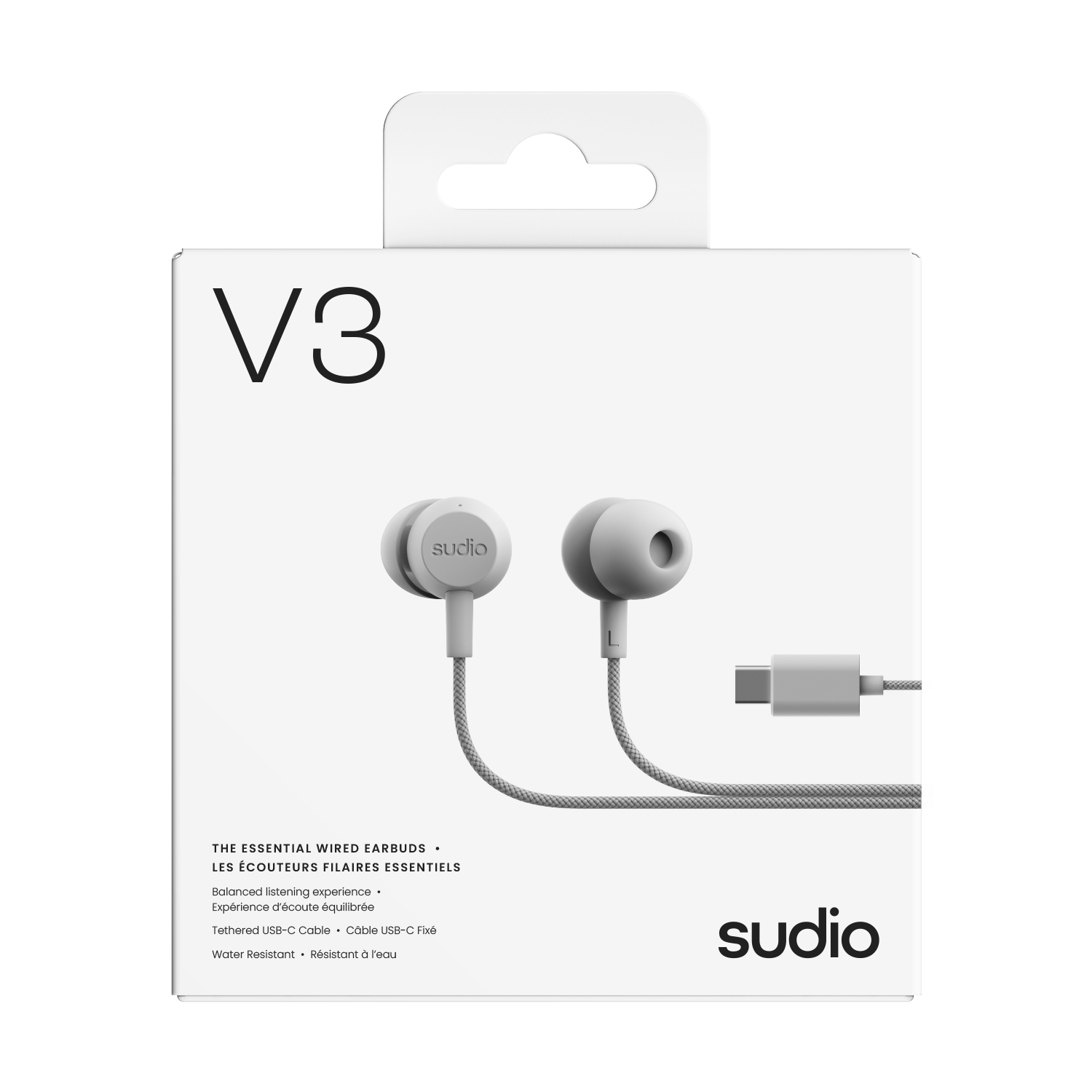 V3 Langalliset kuulokkeet USB-C Valkoinen