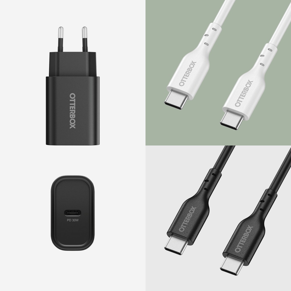 Seinälaturi USB-C 30W PD Black