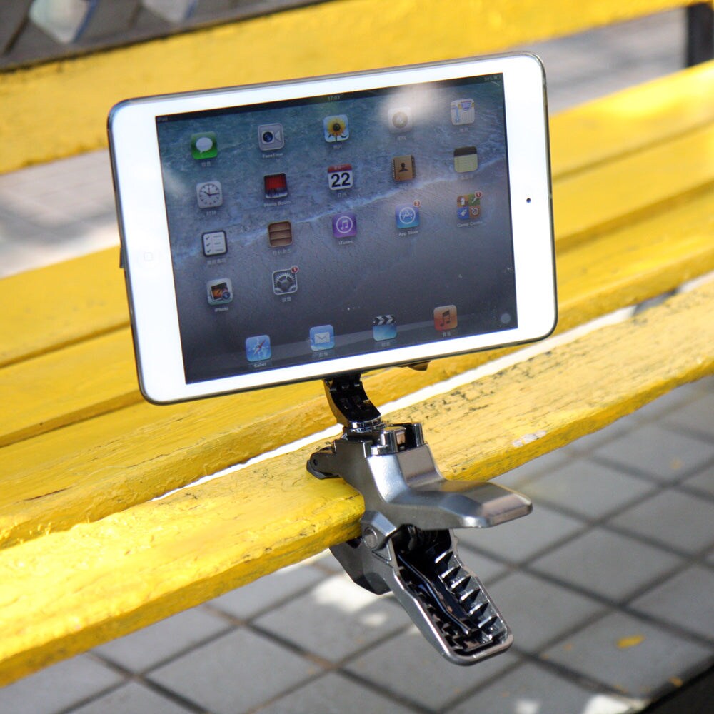 X29T Tablet Jaws Clamp Mount musta