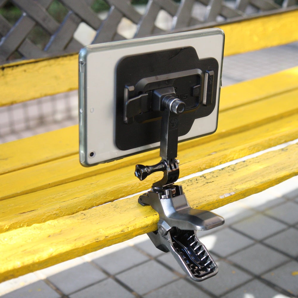 X29T Tablet Jaws Clamp Mount musta