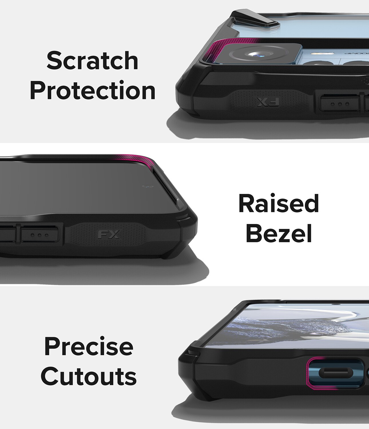 Fusion X Case Xiaomi 12T/12T Pro Musta