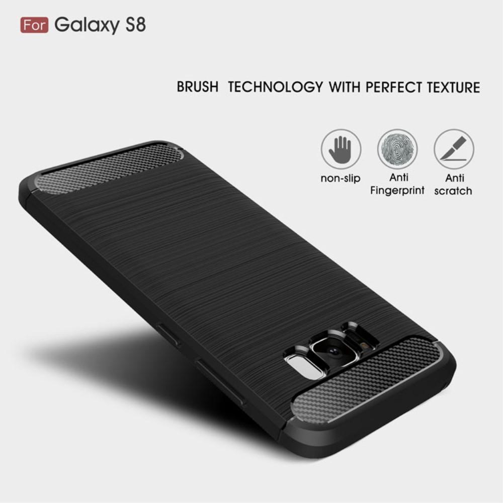 Samsung Galaxy S8 Kuori TPU Brushed Musta