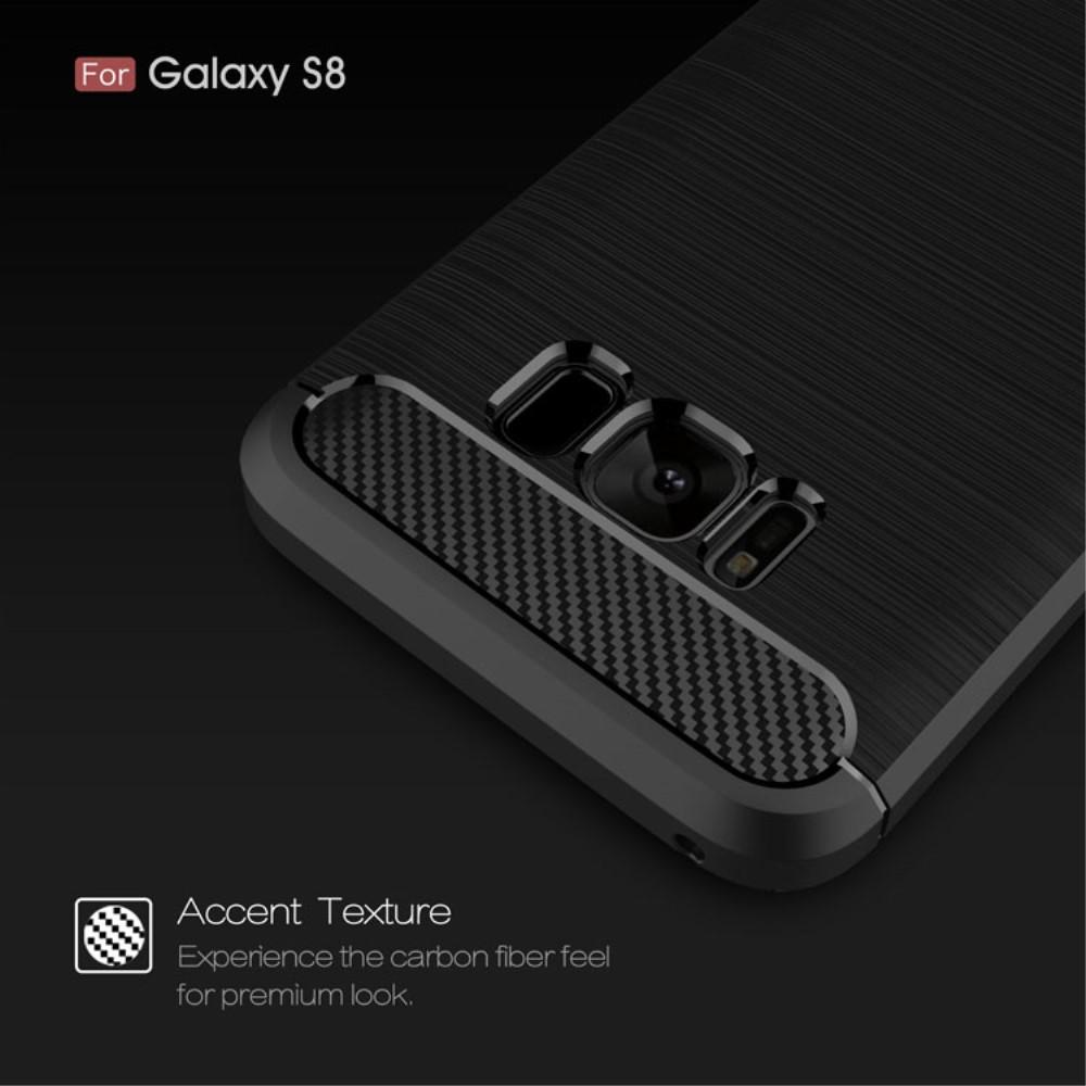 Samsung Galaxy S8 Kuori TPU Brushed Musta