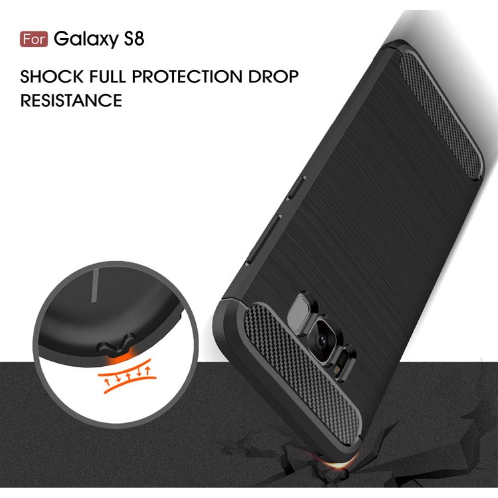 Samsung Galaxy S8 Kuori TPU Brushed Musta