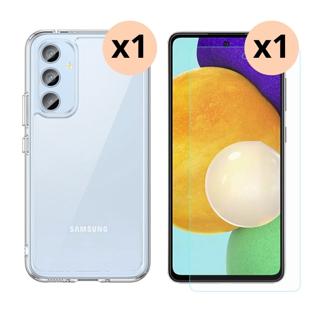 Samsung Galaxy A54 Setti Kuori ja Näytönsuoja