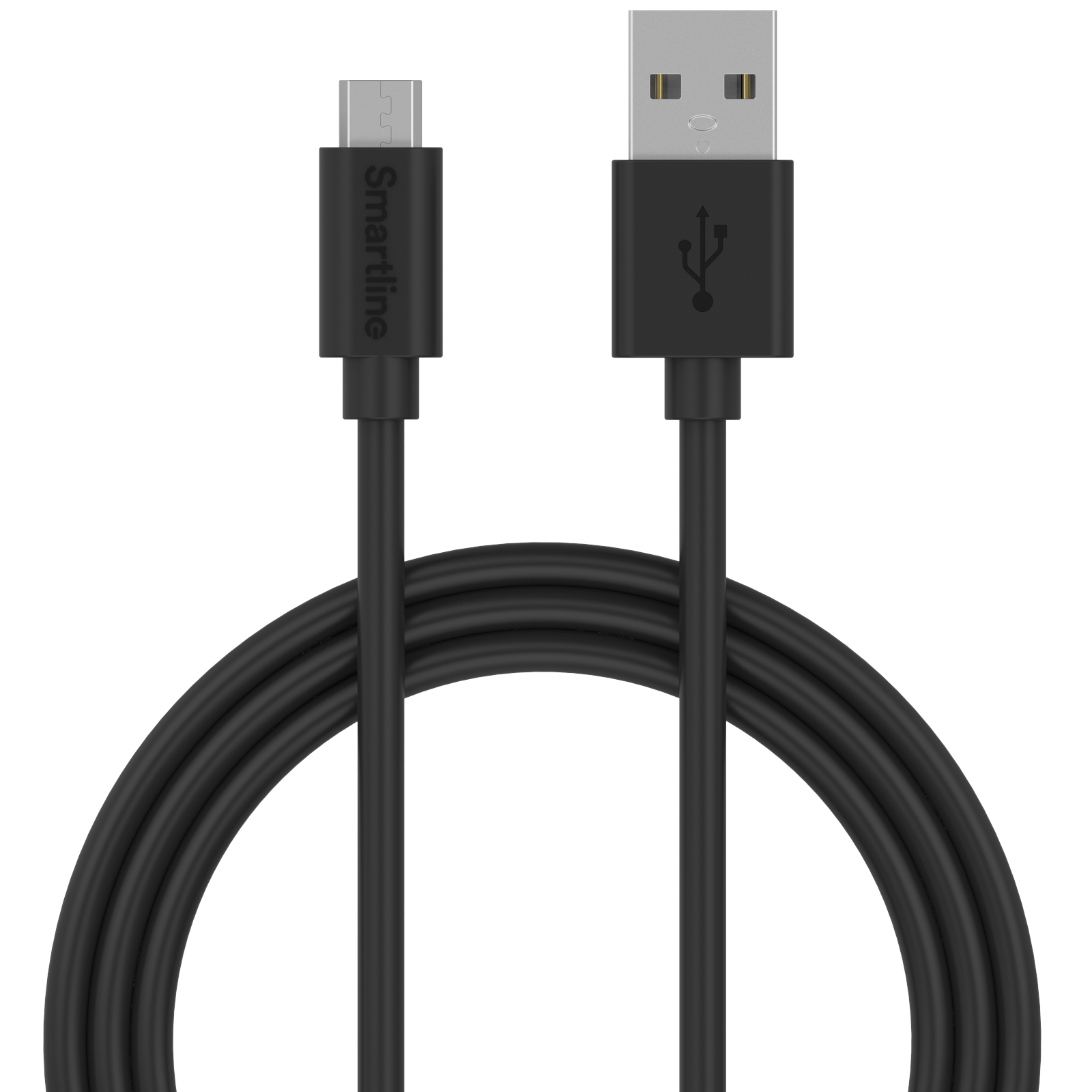 USB Cable MicroUSB 2m musta