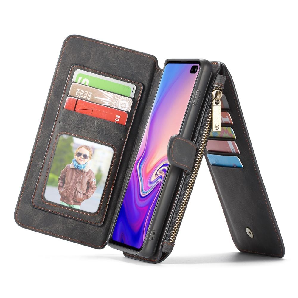 Multi-slot Flipfodral Samsung Galaxy S10 Plus Harmaa