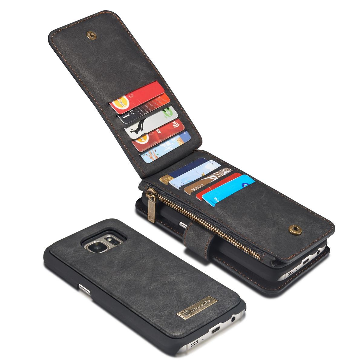 Multi-slot Flipfodral Samsung Galaxy S7 Harmaa