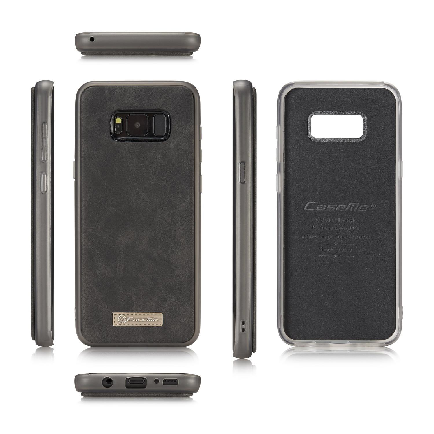 Multi-slot Flipfodral Samsung Galaxy S8 Harmaa