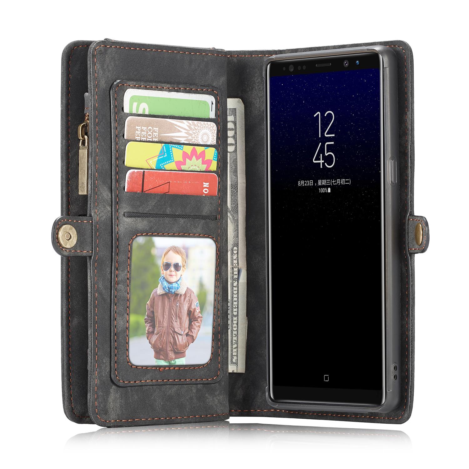 Multi-slot Suojakotelo Galaxy Note 8 harmaa
