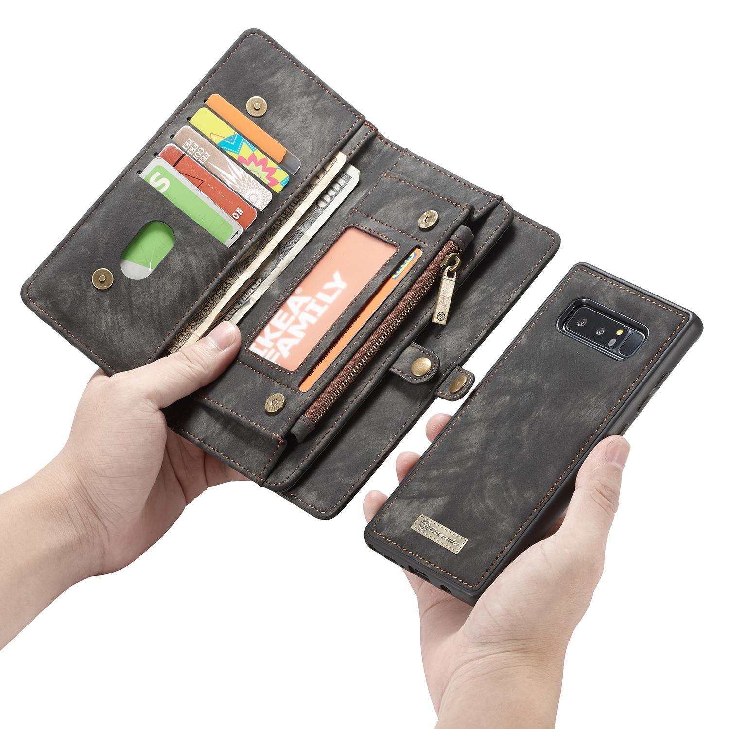 Multi-slot Suojakotelo Samsung Galaxy Note 8 Harmaa