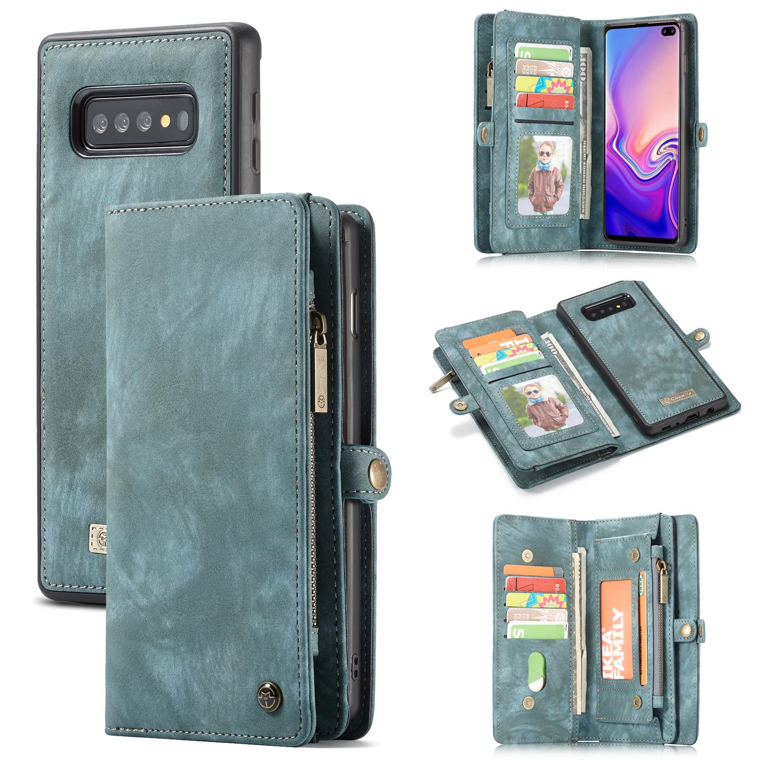 Multi-slot Suojakotelo Galaxy S10 Plus sininen