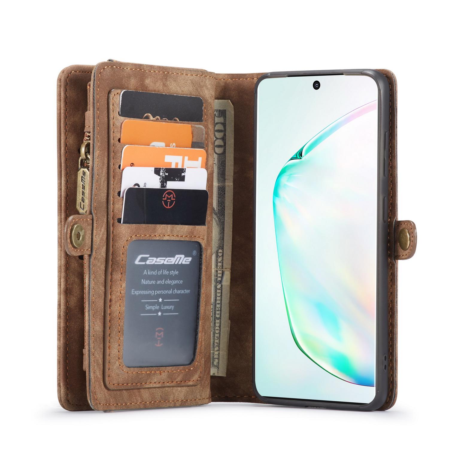 Multi-slot Suojakotelo Samsung Galaxy S20 Ruskea