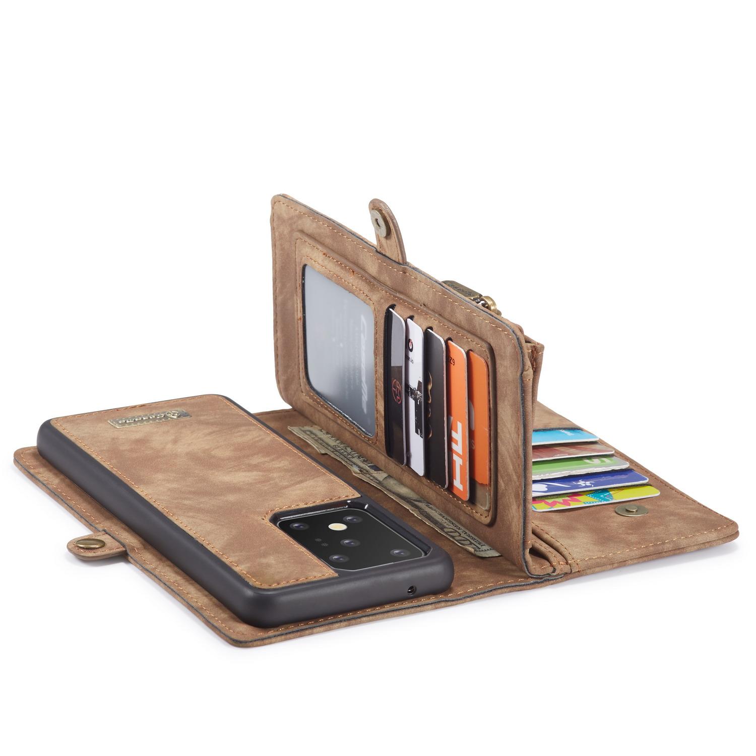Multi-slot Suojakotelo Samsung Galaxy S20 Ultra Ruskea