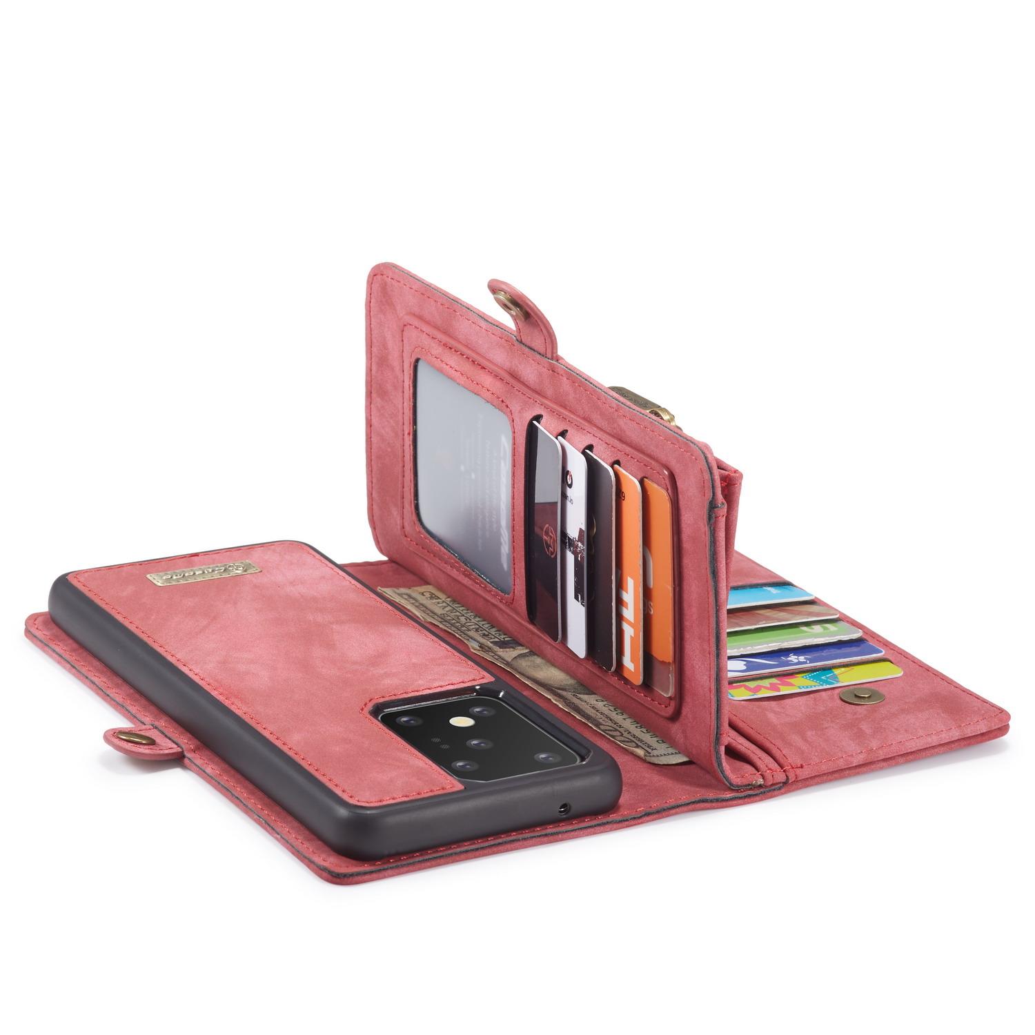 Multi-slot Suojakotelo Samsung Galaxy S20 Ultra Punainen