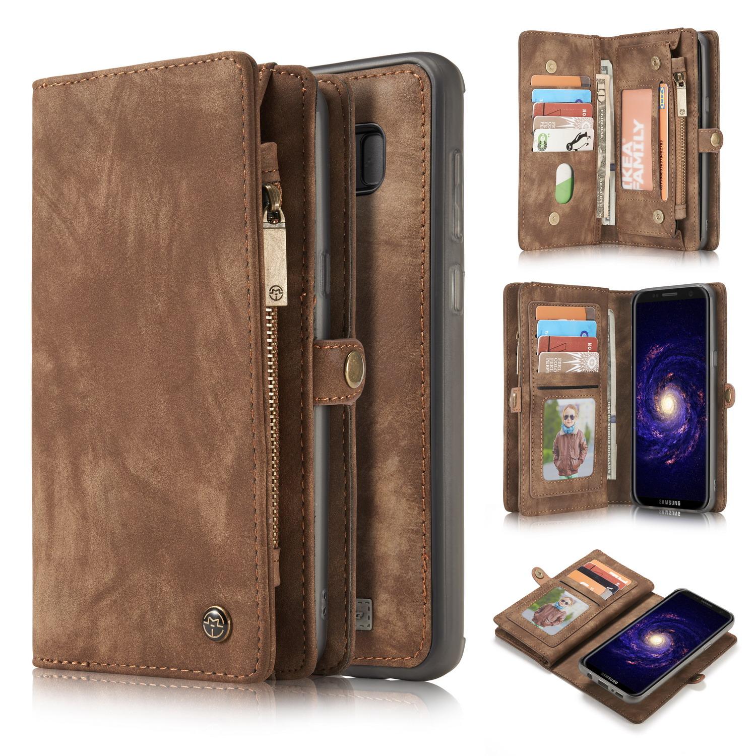 Multi-slot Suojakotelo Samsung Galaxy S8 Ruskea