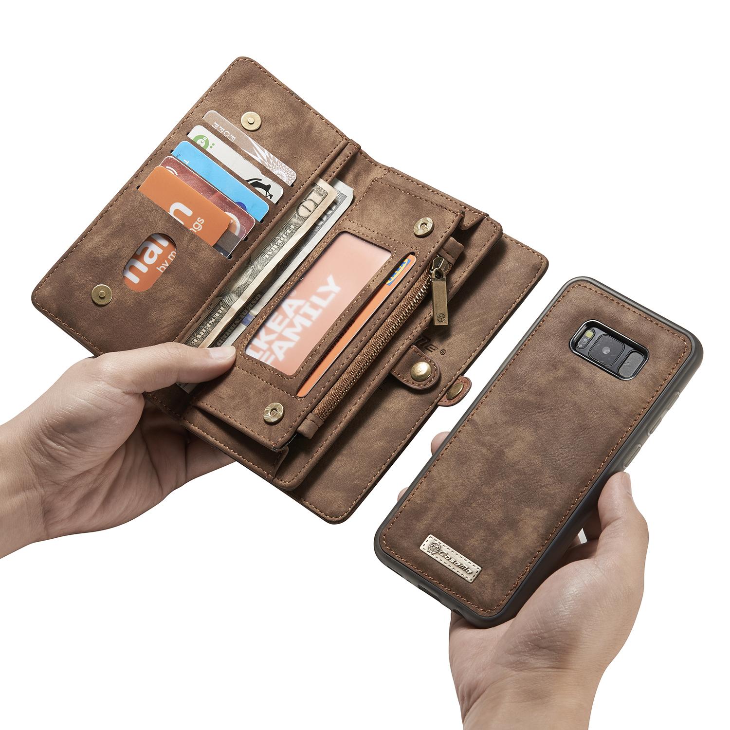 Multi-slot Suojakotelo Samsung Galaxy S8 Ruskea