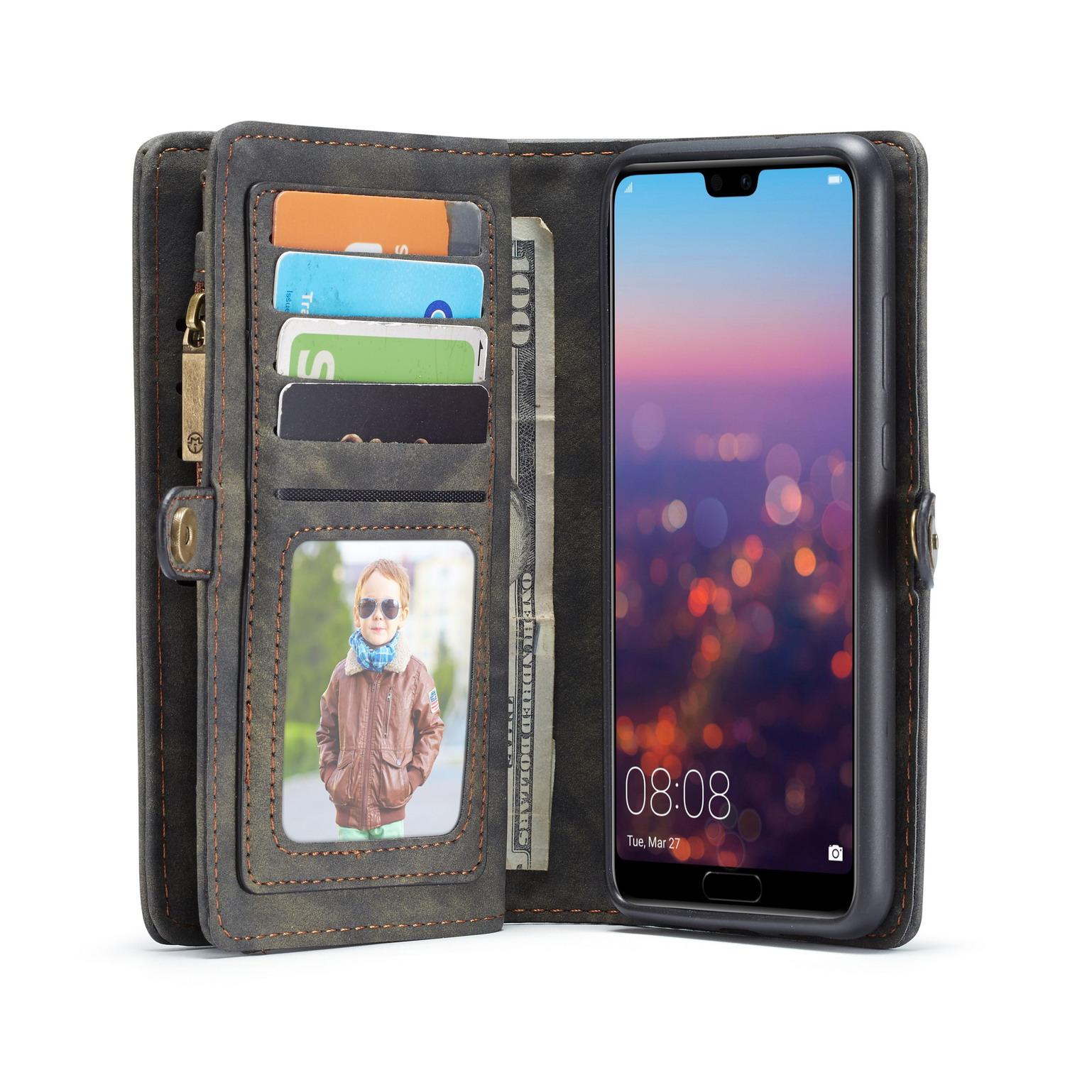 Multi-slot Suojakotelo Huawei P20 Lite Harmaa