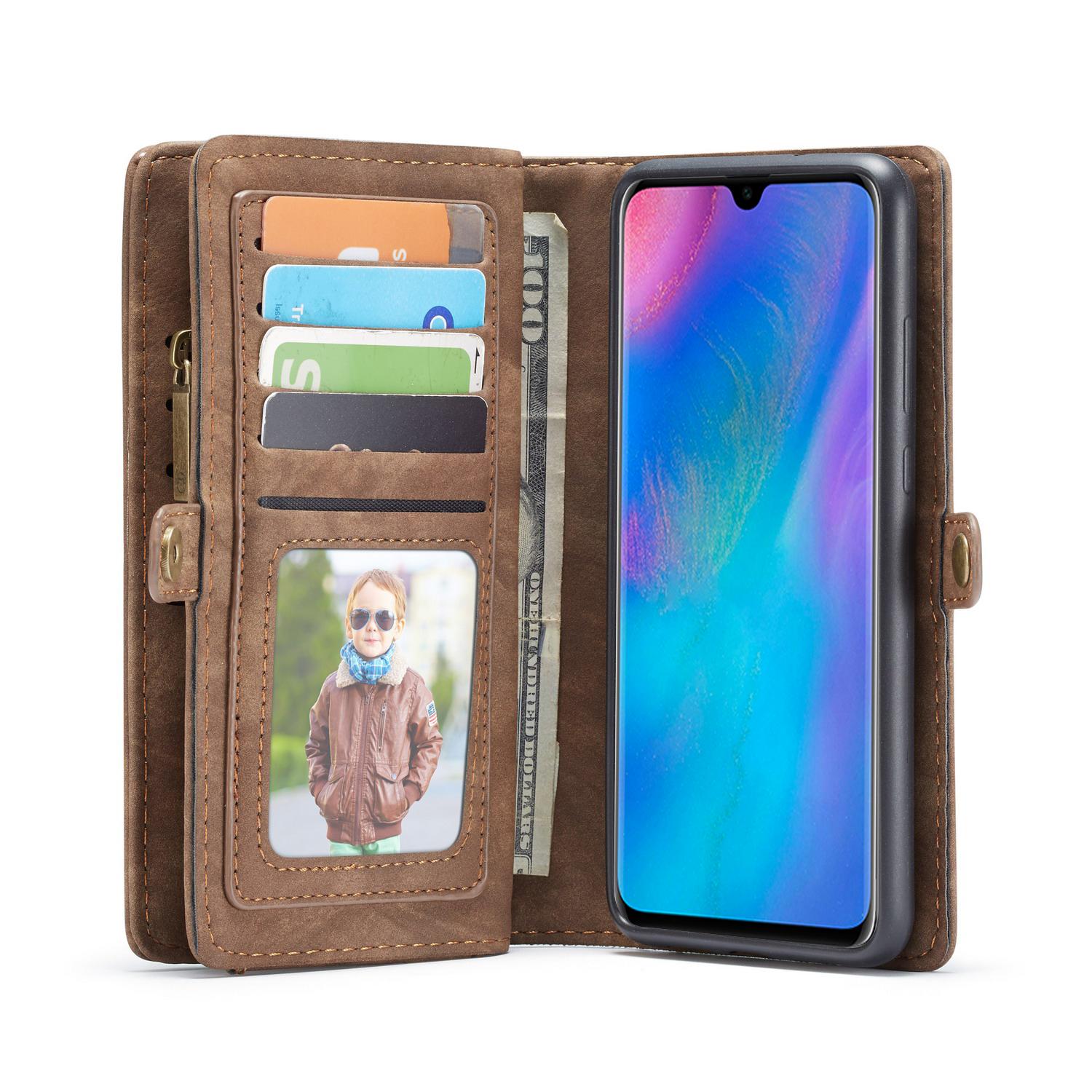 Multi-slot Suojakotelo Huawei P30 ruskea