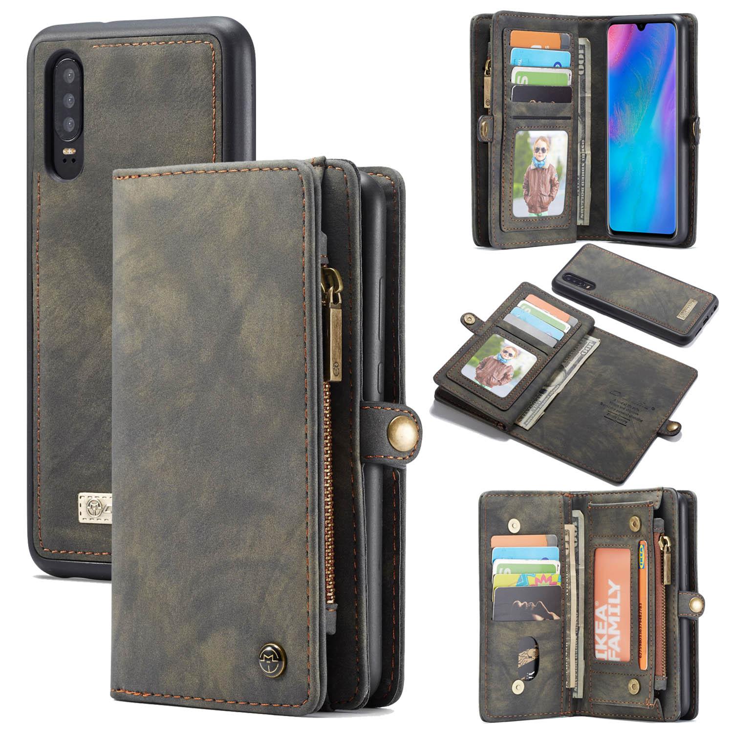 Multi-slot Suojakotelo Huawei P30 Harmaa