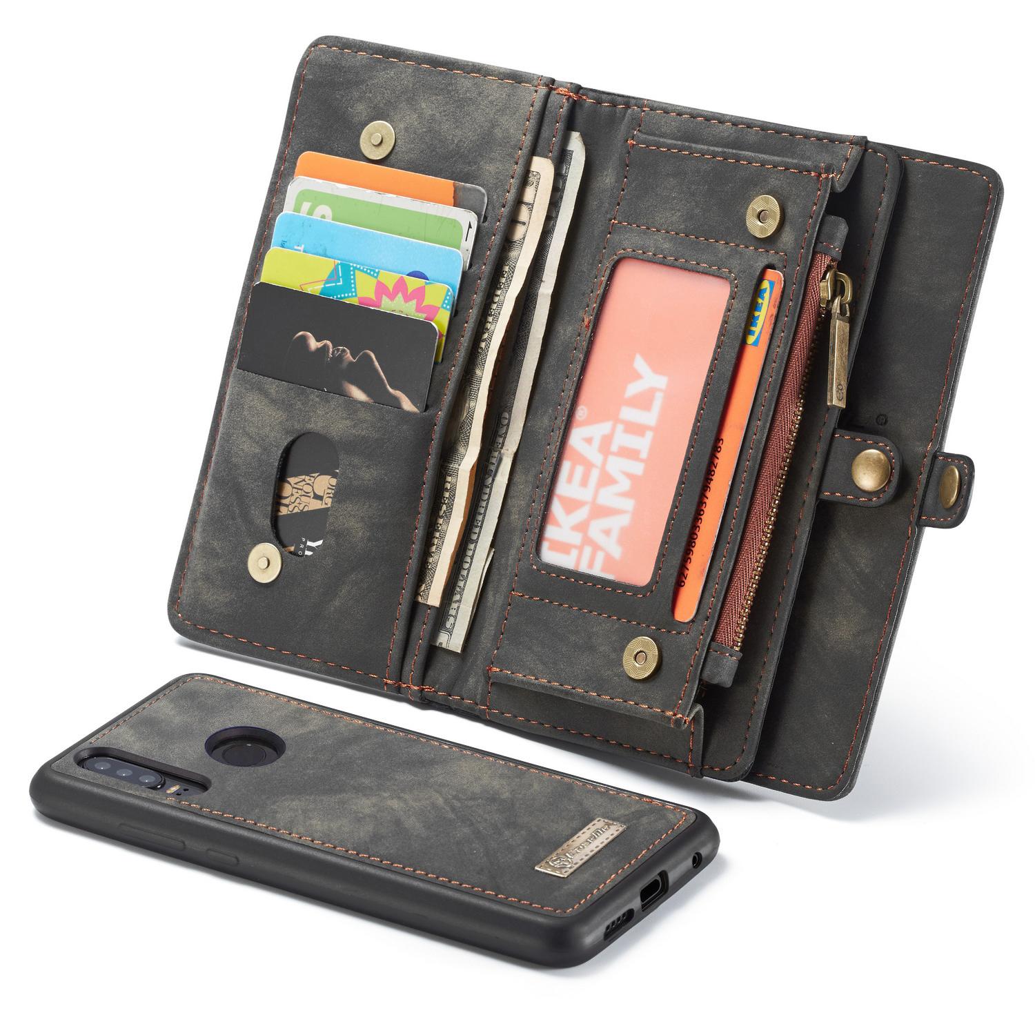 Multi-slot Suojakotelo Huawei P30 Lite Harmaa