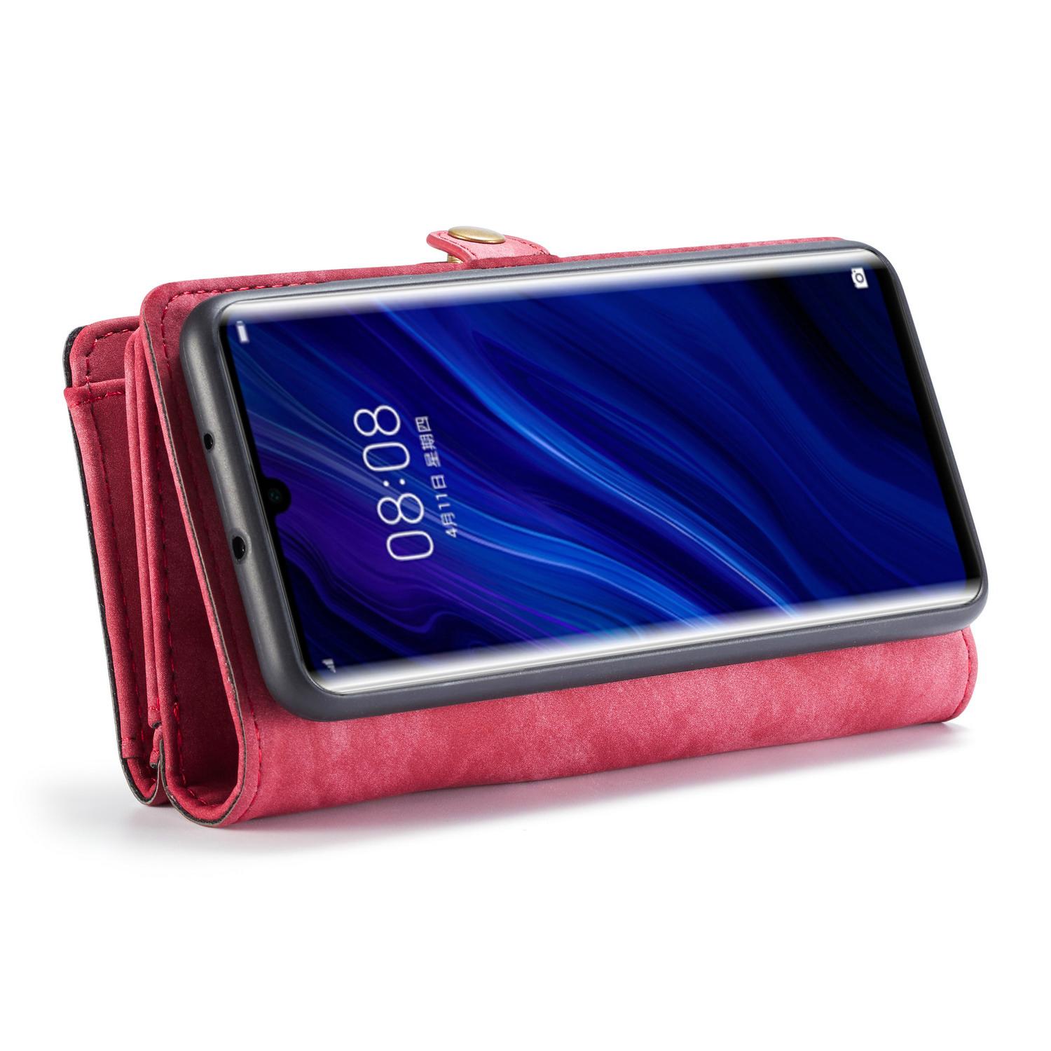 Multi-slot Suojakotelo Huawei P30 Pro Punainen