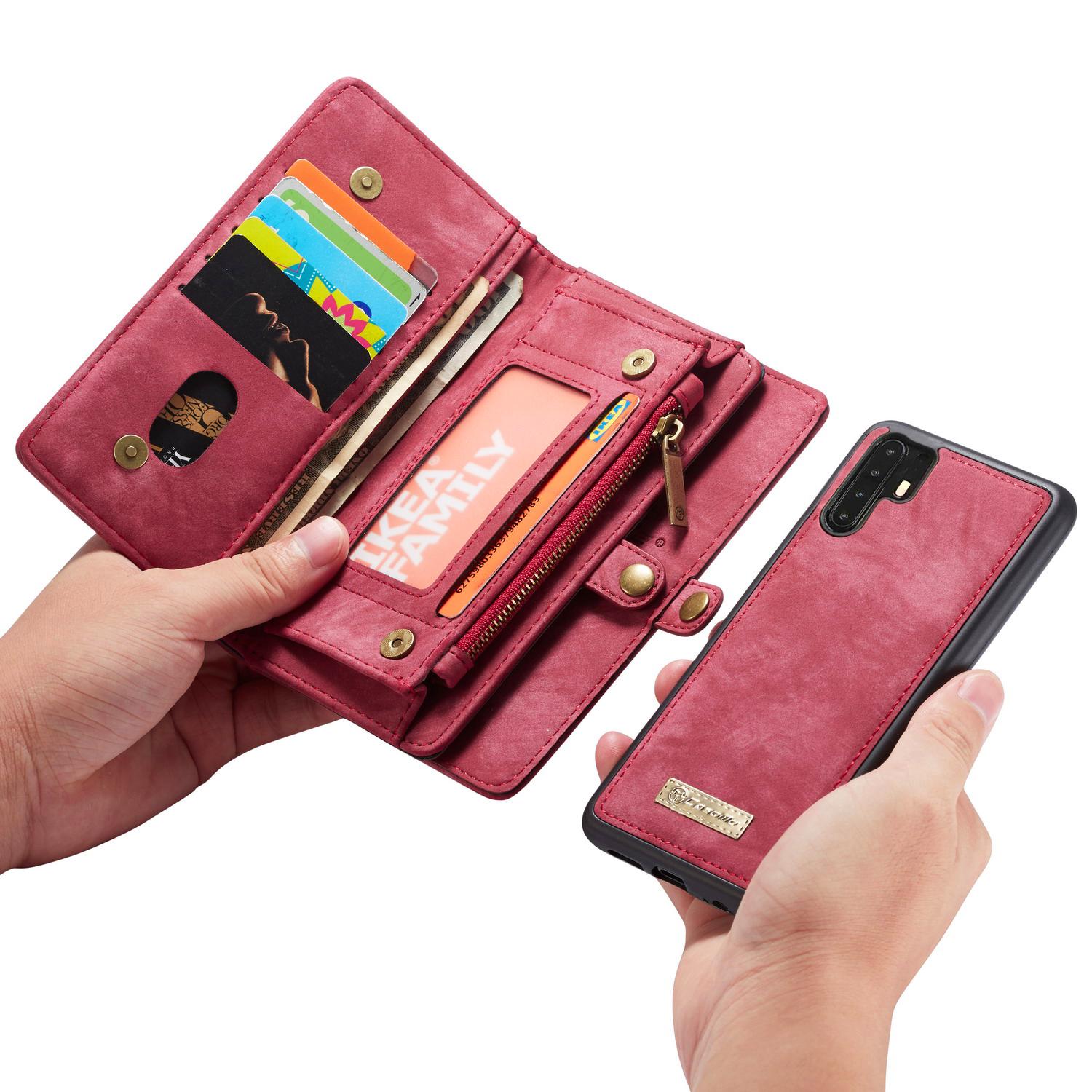 Multi-slot Suojakotelo Huawei P30 Pro Punainen