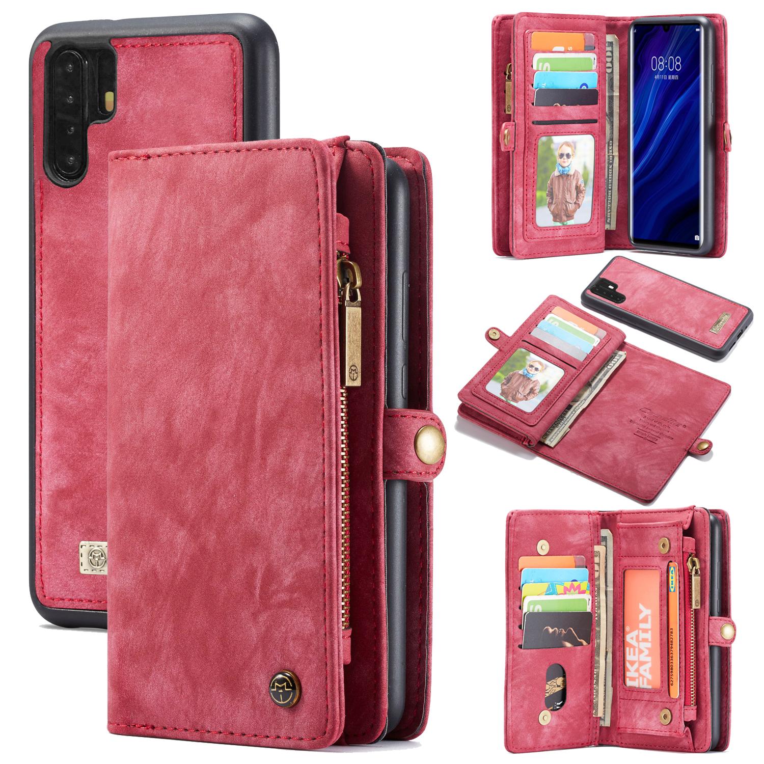 Multi-slot Suojakotelo Huawei P30 Pro Punainen