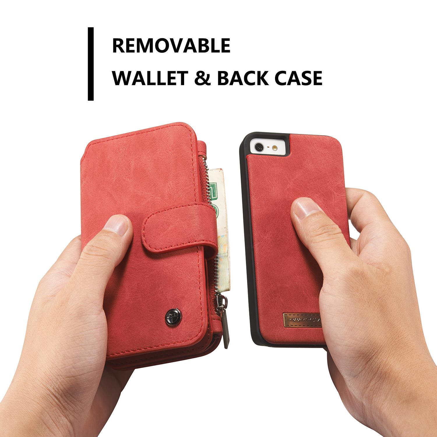 Multi-slot Suojakotelo Apple iPhone 5/5S/SE Punainen